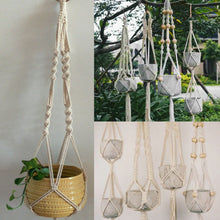 New Pot Holder Macrame Plant Hanger Hanging Planter Basket Jute Rope Braided Craft