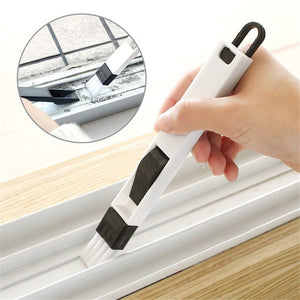 Newest Arrivals Multipurpose Window Door Keyboard Cleaning Brush Cleaner+Dustpan 2 In 1 Tool NEW Color random
