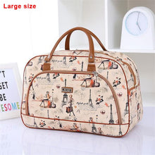 Women Travel Bags 2018 Fashion Pu Leather Large Capacity Waterproof Print Luggage Duffle Bag Casual Travel Bags PT1083