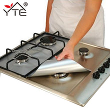 YTE Gas Stove Protectors 1pc Reusable Gas Stove Burner Cover Liner Mat Fire Injuries Protection Trivets Kitchen Specialty Tools