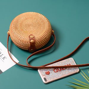 Square Round Mulit Style Straw Bag Women Summer Rattan Bag Handmade