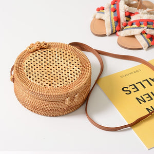 Square Round Mulit Style Straw Bag Women Summer Rattan Bag Handmade